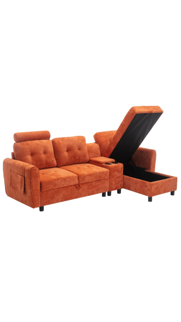 13. Modern Sectional Couch With Storage dark color